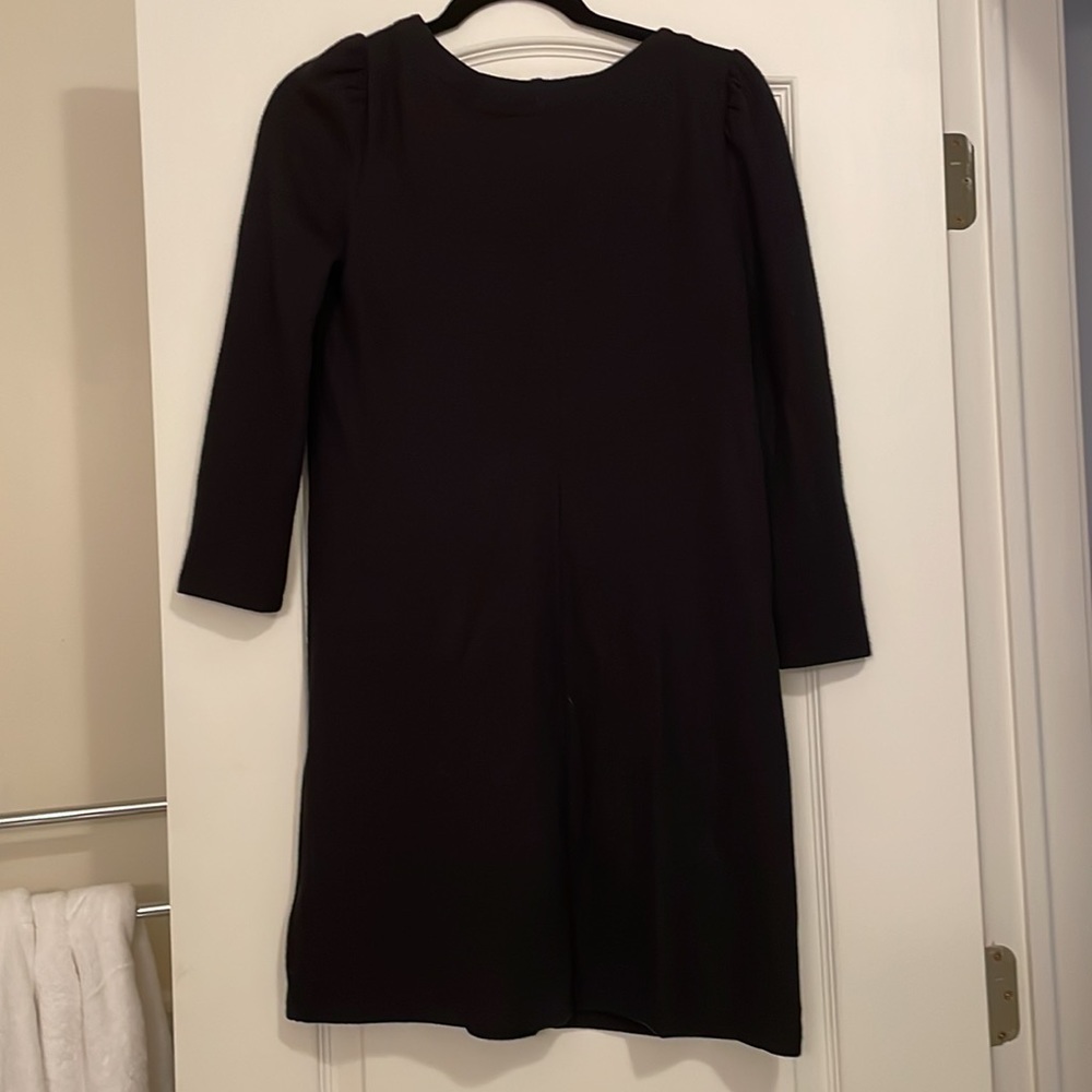GAP Black Long Sleeve Mini Shift Dress with Front Zippers Size XS Petite (NWT) - Picture 3 of 5